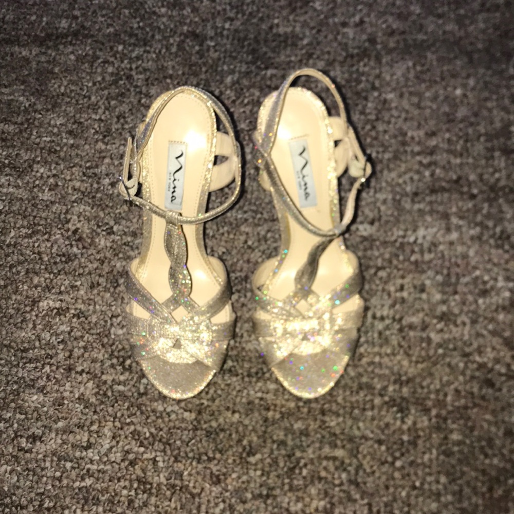 Pretty pink shoes sparkling great for prom